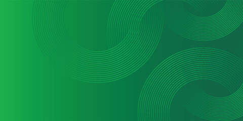 Banners with green wave background vector illustration © skylar