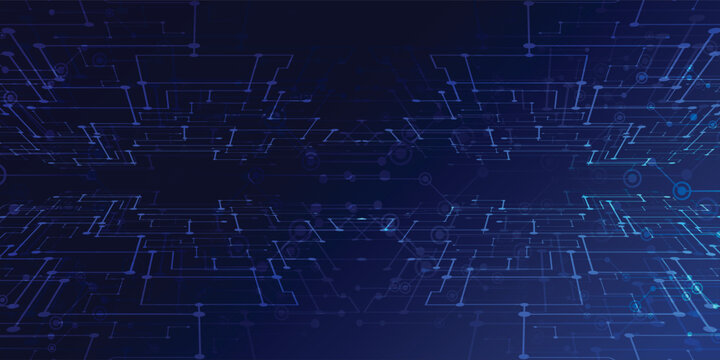 Blue Circuit Board Technology Background EPS 10