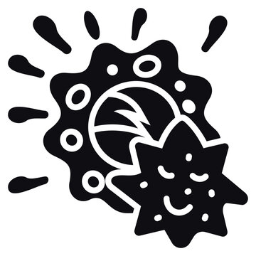 Macrophage Power Glyph Icon