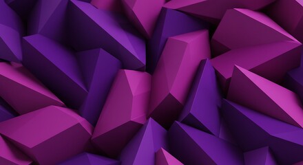 Abstract Purple and Pink Geometric 3D Shapes Background