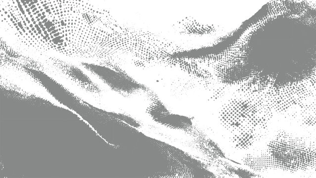 abstract grayscale layered texture with irregular wave shapes and contrasting tones resembling fabric folds or terrain contours