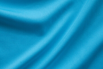 Fototapeta premium Blue sports clothing fabric football shirt jersey texture
