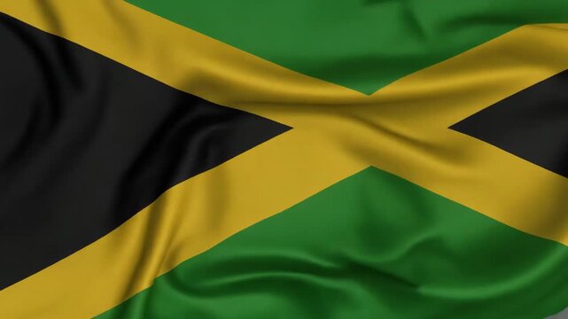Waving Flag of Jamaica 4K Generative AI