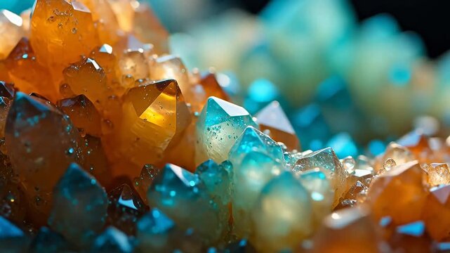 Geometric Wonderland: Crystal Growth Microscopic Journey
