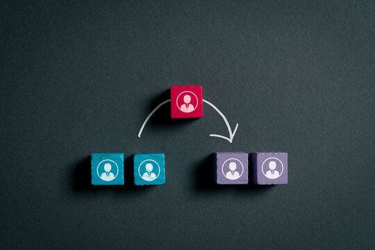 Employee transfer between teams showing workforce mobility and reassignment
