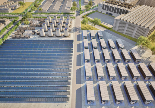 Smart industrial area with infrastructure development