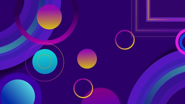 Abstract geometric background gradient animation