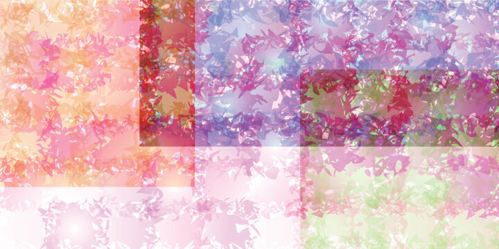 Abstract Geometric Pattern with Soft Pastel Gradient Layers