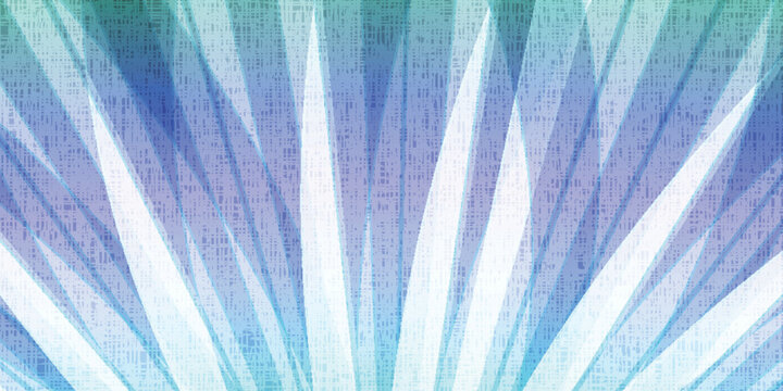 Abstract Blue and Teal Textured Sunburst Background
