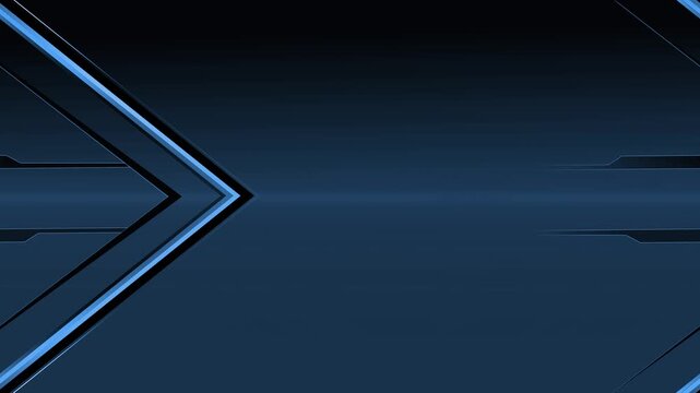 Dark futuristic abstract background with chevron arrow animation