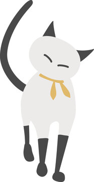 歩いてくる猫