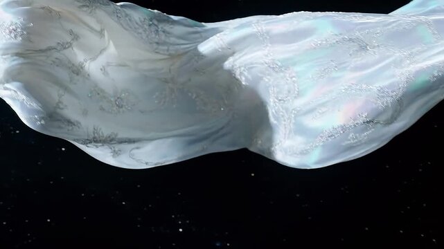 Zero Gravity Couture: Weightless Fabrics in Cosmic Dance