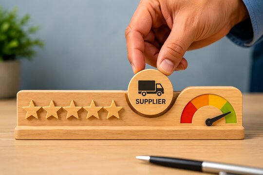 Supplier performance evaluation using star ratings and quality assessment indicators