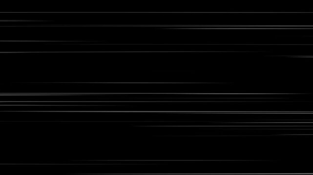 Speed line background animation in comic speed lines background texture pattern effect in cartoon concept black.4K comic book speed lines motion background - Seamless looping.