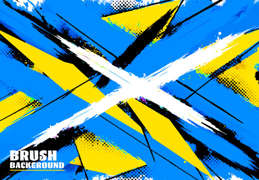 Abstract Brush Background