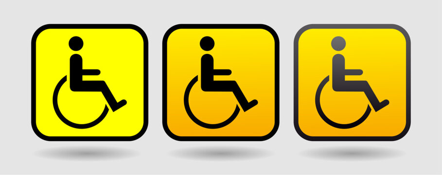 Vector Sign. Person with disabilities