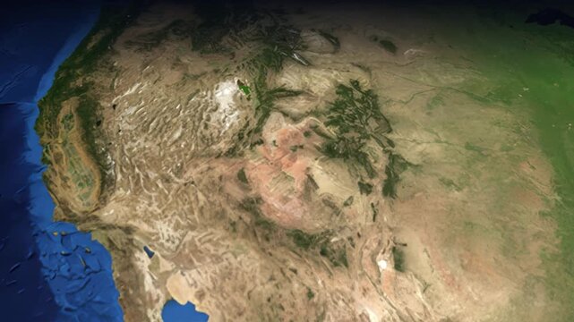 Animated Flight Path from San Francisco USA to Barcelona Spain