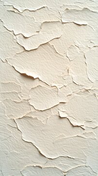 Close-up of Peeling White Paint on Wall with Cracks and Texture for Interior Design or Wall Surface Background