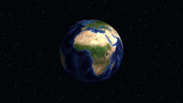 Digital Globe Animation Zooming into Corrientes Argentina with Data Overlay