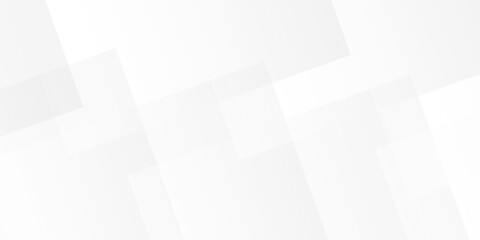Fototapeta premium White and gray gradient triangle web technology design. minimal rectangle randomly arranged white triangle geometric transparent background layout banner template design.