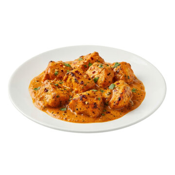 Isolated Chicken Meatballs, Saucy and Flavorful for Food Photography