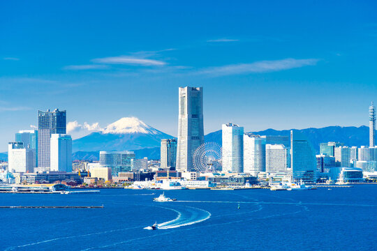 富士山と横浜