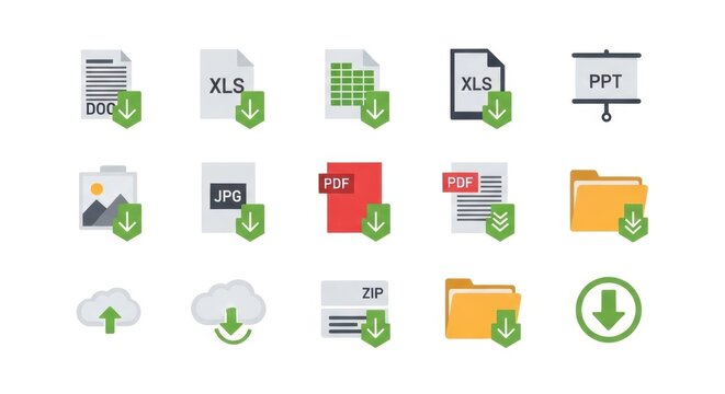 Download icons for file types