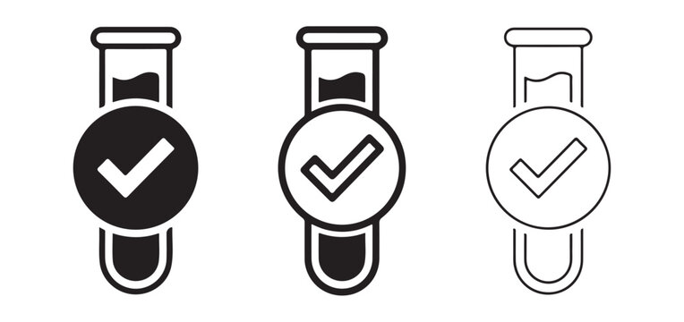 smartwatch icons with check mark on face  smart watch symbols  wearable technology  checkmark  tick symbol