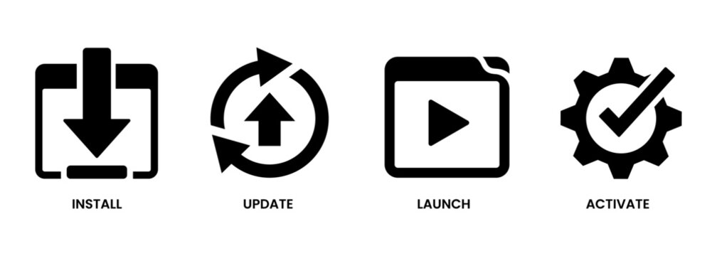 Software installation icons