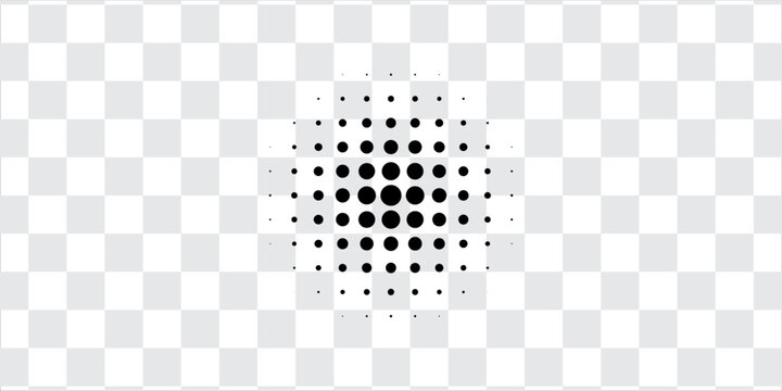 Abstract black halftone dot pattern with irregular organic shapes on white background. Vektor ini cocok untuk web, presentasi, iklan, teknologi, sport dan lain-lain