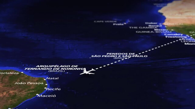 Flight From Athens GREECE to Asuncion PARAGUAY with flag pins