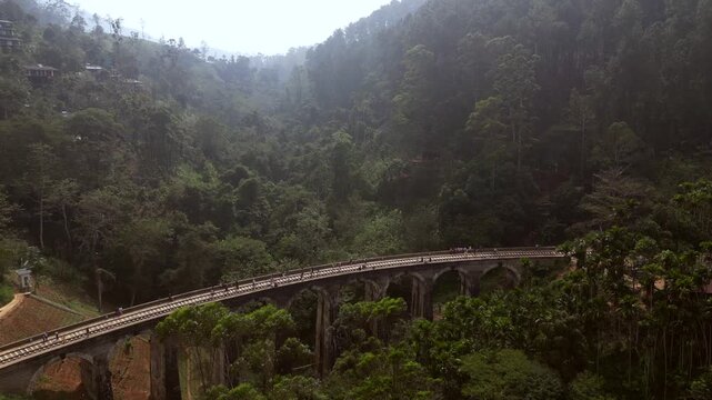 Sri Lanka ella Nine Arches Bridge Drone
