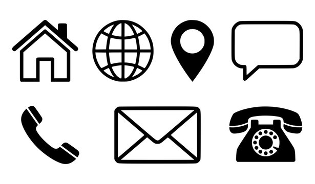 Contact information icons