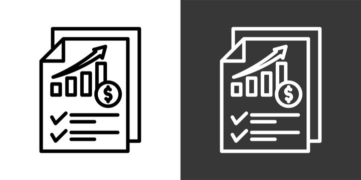 Sales Planning White And Black Icon Set Multiple Style Collection Pack Vector Illustration