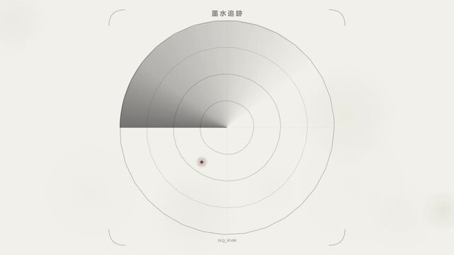 Digital radar screen scanning for targets in a minimalist interface