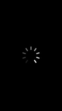 loading bar line progress loop Animation video transparent background with alpha channel. animated circle loading background video icon