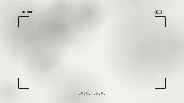 Digital camera viewfinder interface recording video with timecode overlay