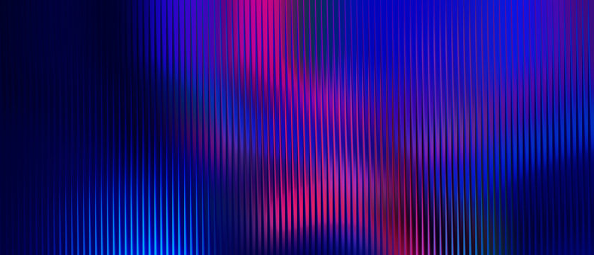 3d rendering, abstract background with vertical lines in blue and purple gradient, neon gradient background