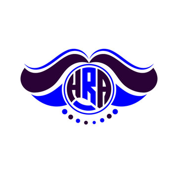 HRA letter logo creative design. HRA unique design