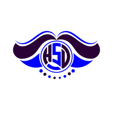 HSD letter logo creative design. HSD unique design