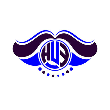 HUY letter logo creative design. HUY unique design