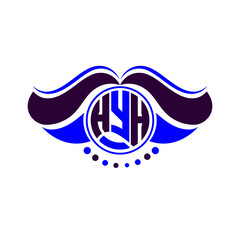 Naklejka premium HYH letter logo creative design. HYH unique design