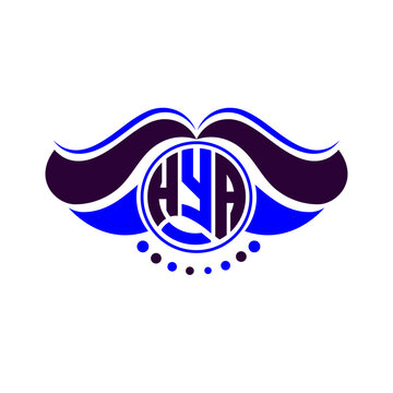 HYA letter logo creative design. HYA unique design