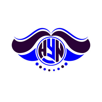 HYN letter logo creative design. HYN unique design