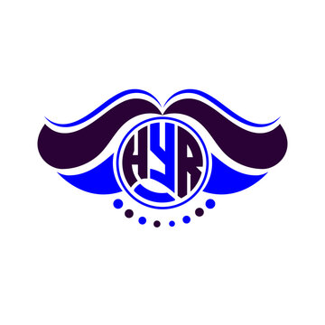 HYR letter logo creative design. HYR unique design