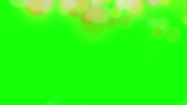 Abstract green bokeh light overlay