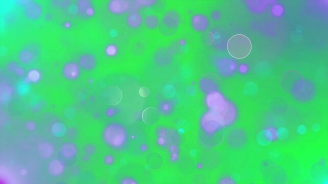 Purple green bokeh overlay effect