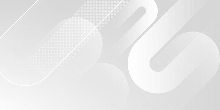 Futuristic abstract white background with subtle grey gradient textures and smooth capsule shape overlays. Minimalist tech web header banner illustration.