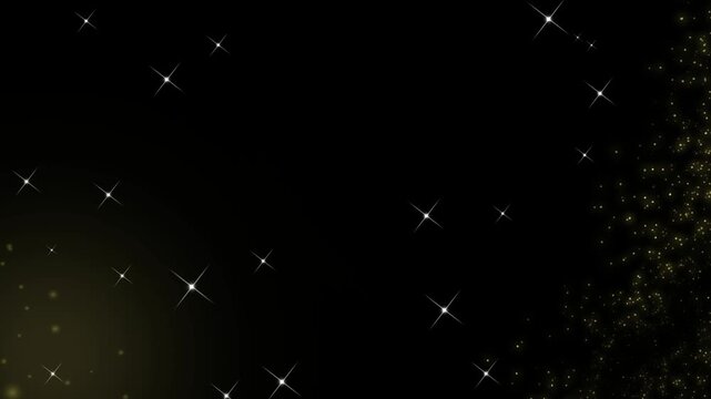Black background with gold stars