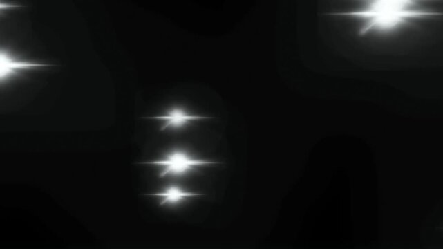 Glowing lens flare blue background